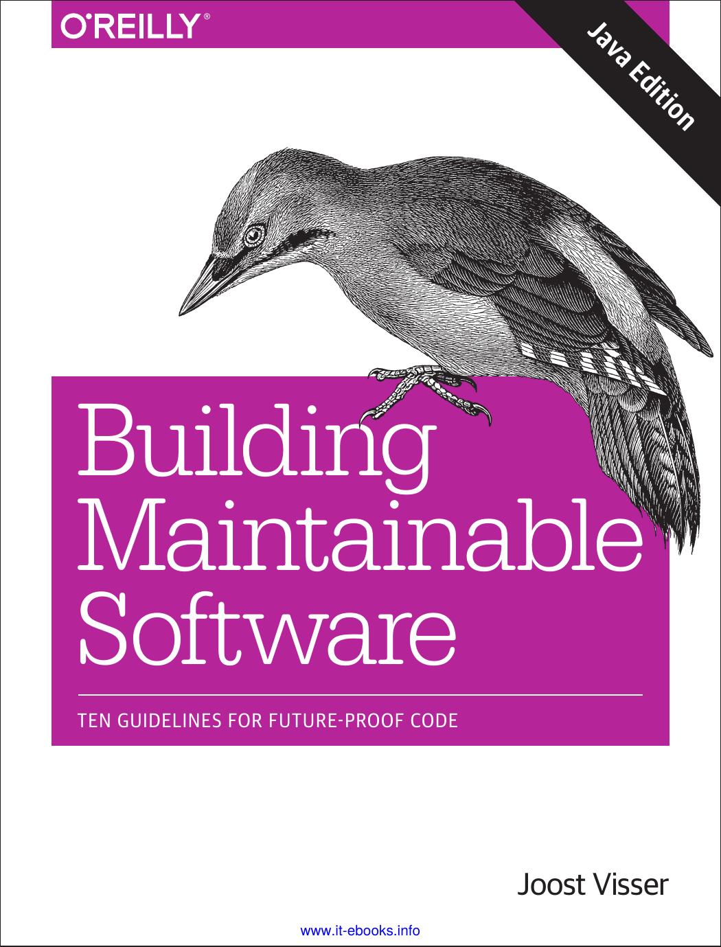 Building Maintainable Software by Joost Visser