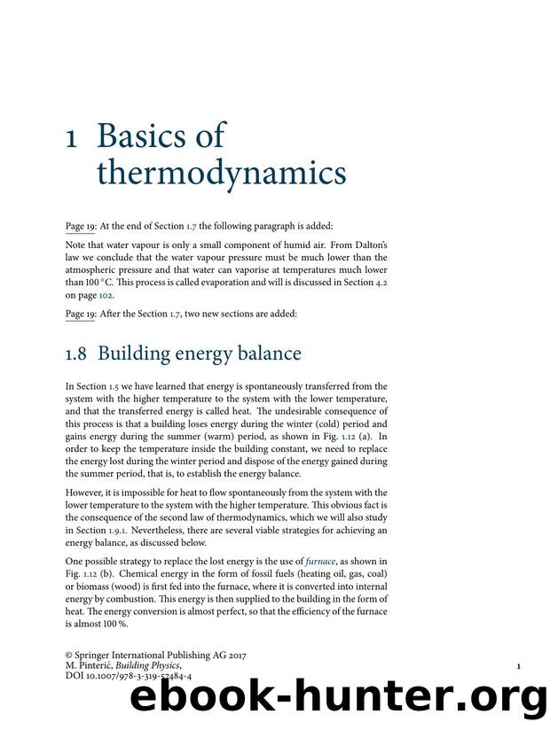 Building Physics - updates by Marko Pinteric