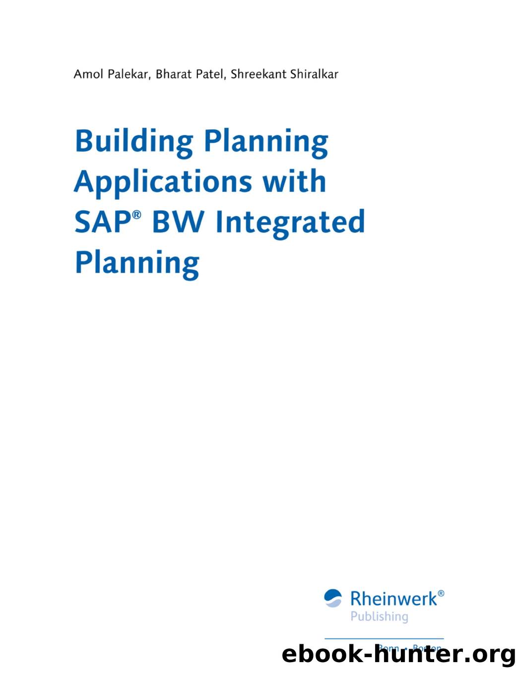 Building Planning Applications with SAP BW Integrated Planning by Unknown