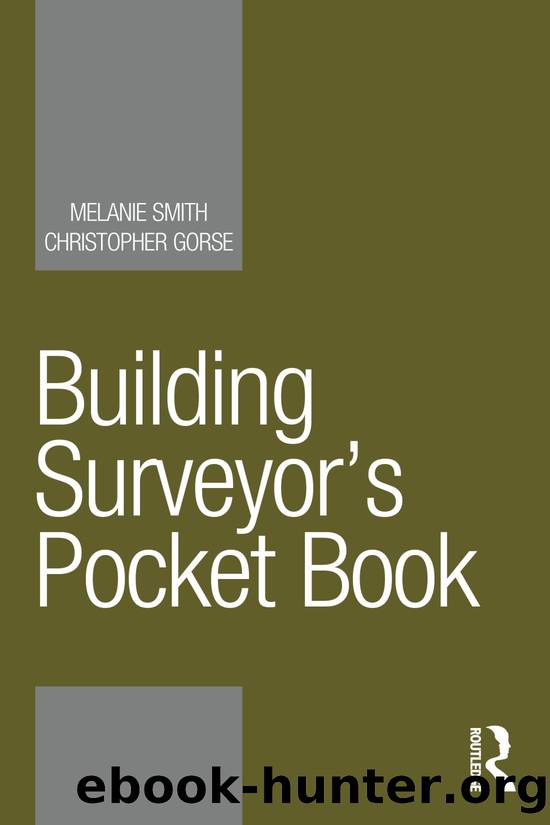 Building Surveyor's Pocket Book by Smith Melanie; Gorse Christopher;