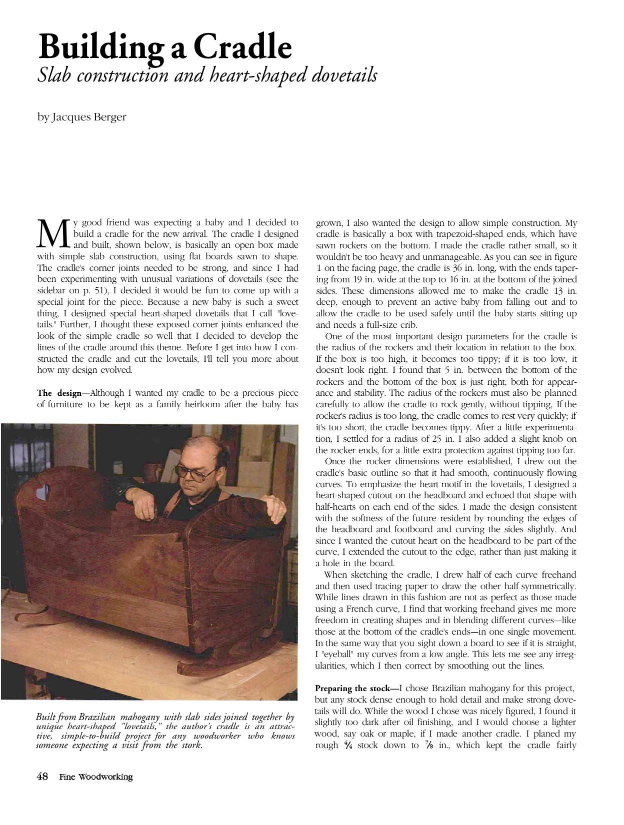Building a Cradle by Jacques Berger