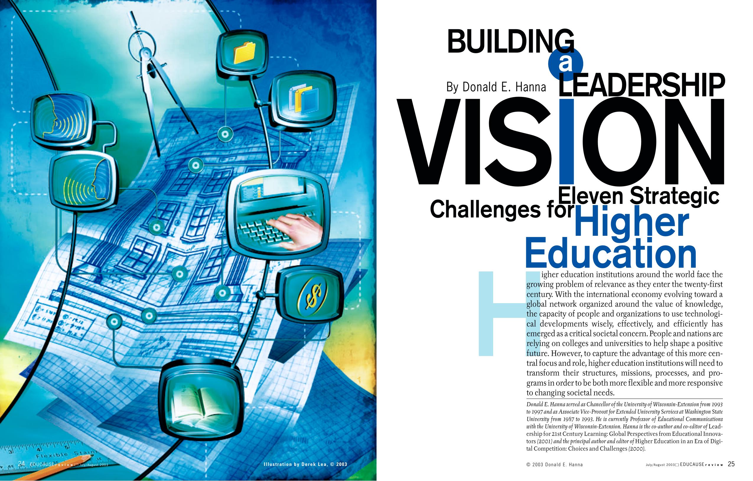 Building a Leadership Vision: Eleven Strategic Challenges for Higher Education by Donald E. Hanna