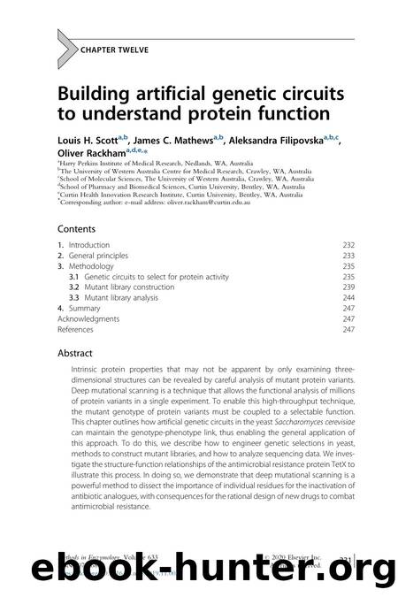 Building artificial genetic circuits to understand protein function by Louis H. Scott & James C. Mathews & Aleksandra Filipovska & Oliver Rackham