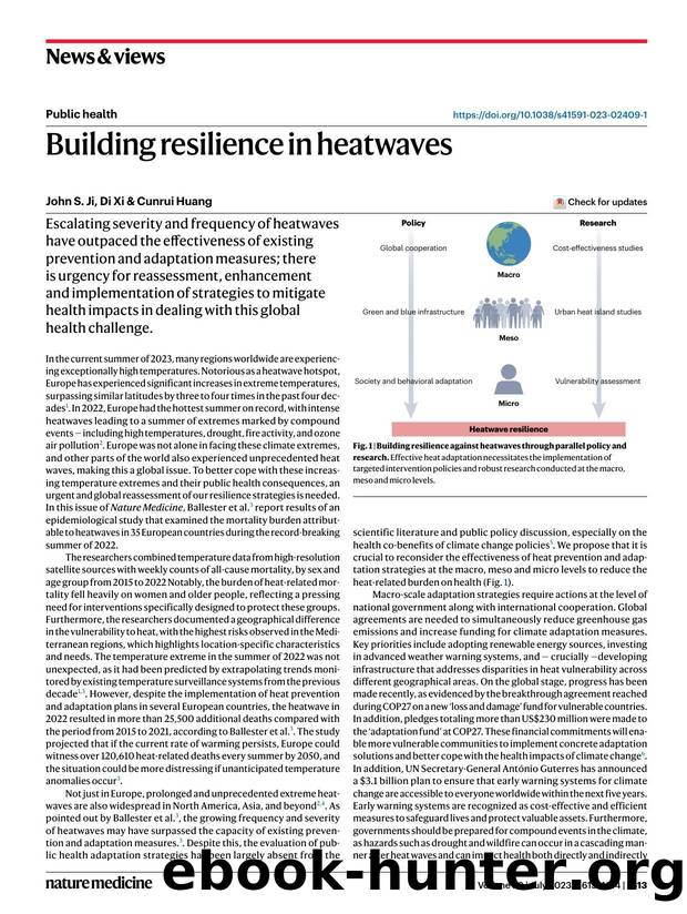 Building resilience in heatwaves by John S. Ji & Di Xi & Cunrui Huang