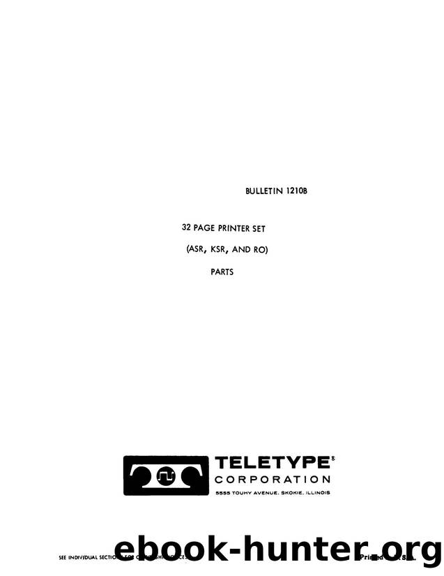 Bulletin 12108: 32 Teletypewriter Set - Parts - Contents & Keyboard by John Rowlands Collection