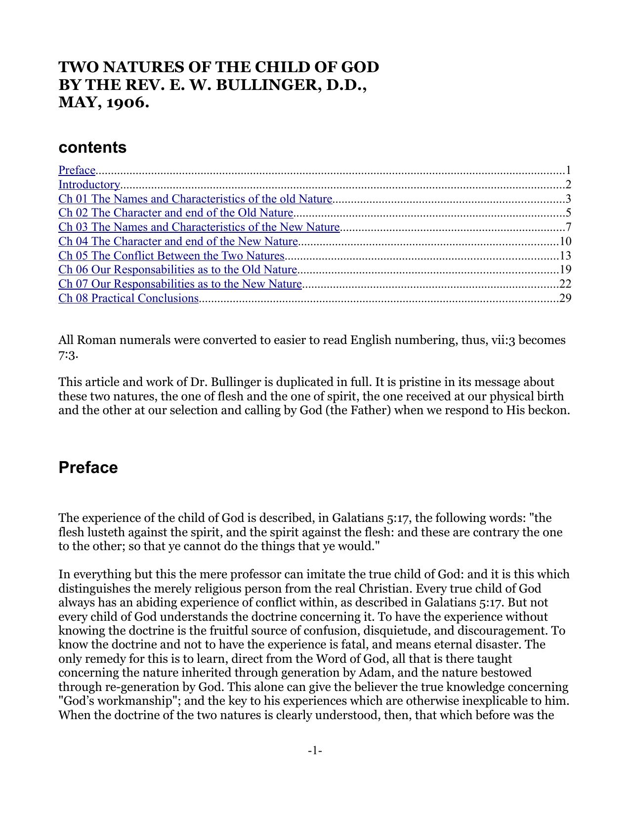 Bullinger-Two Natures of the Child of God(b) by David Russell Cox