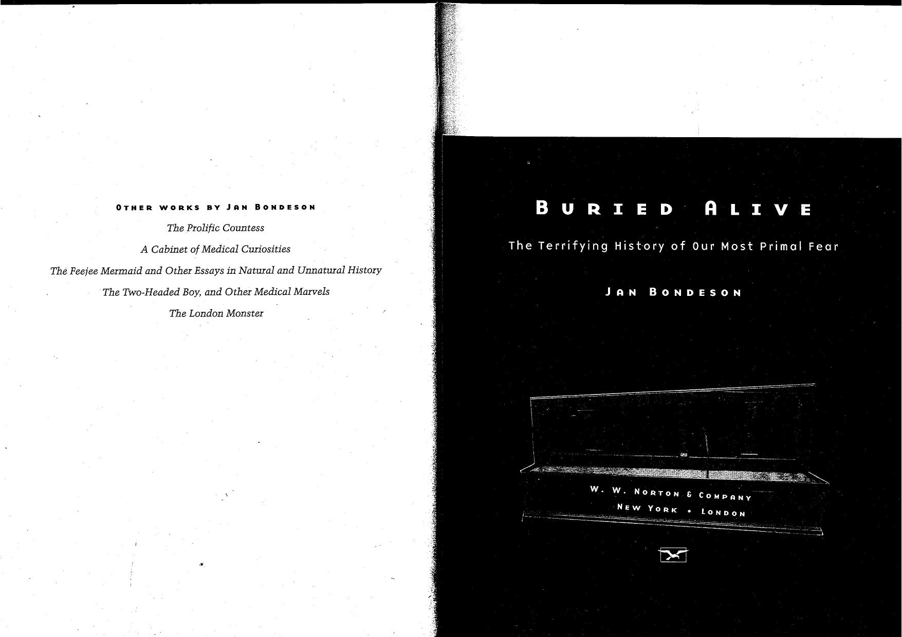Buried Alive: The Terrifying History of Our Most Primal Fear by Jan Bondeson