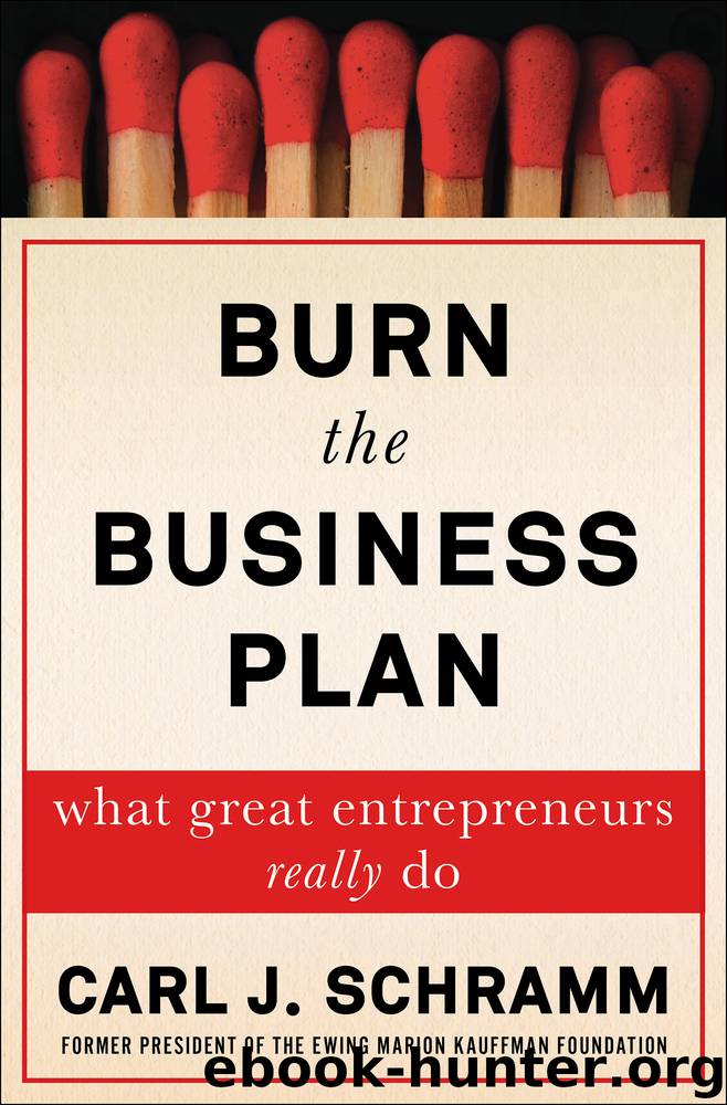 Burn the Business Plan by Carl J Schramm