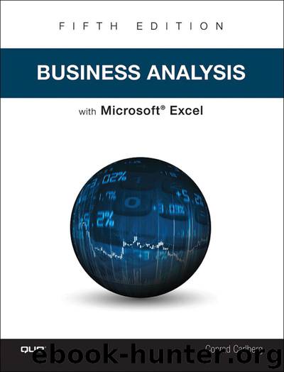 Business Analysis with Microsoft Excel by Carlberg Conrad