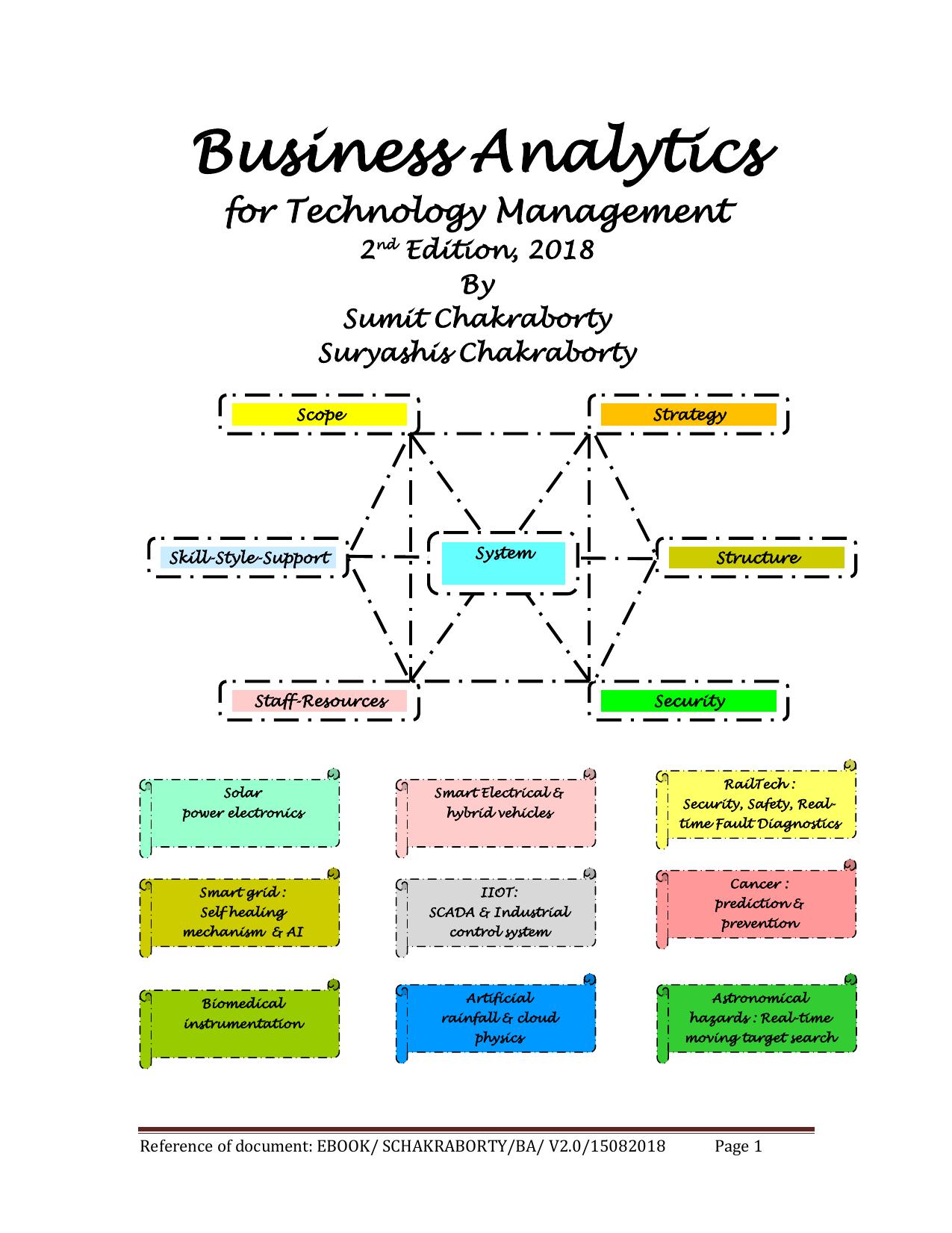 Business Analytics for Technology Management by Sumit Chakraborty Suryashis Chakraborty