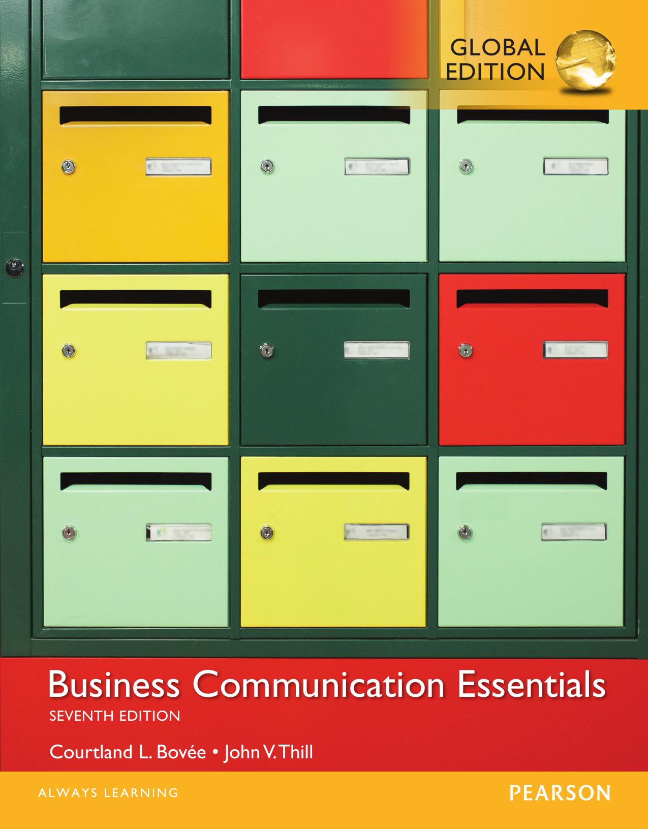 Business Communication Essentials, 7th edition by Thill Bovee