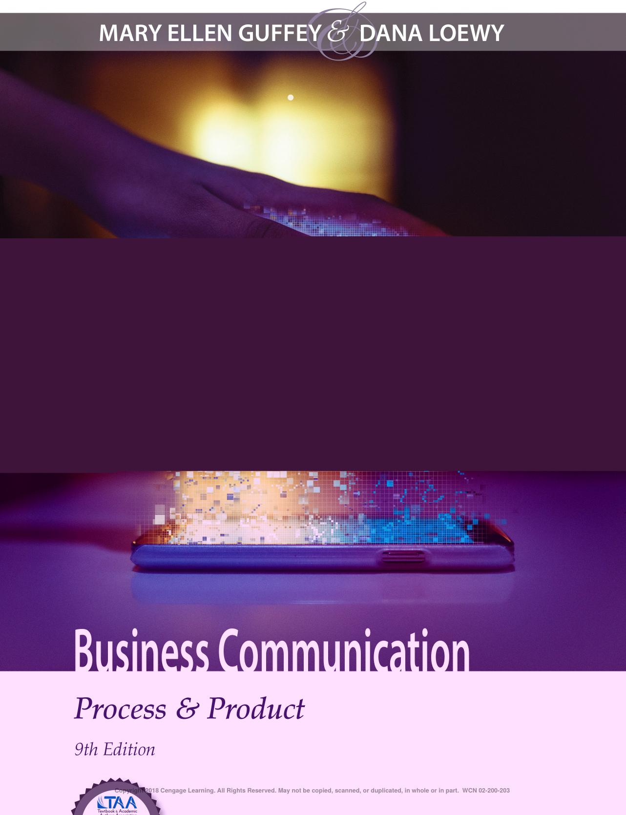 Business Communication Process Product 9th Edition by Unknown