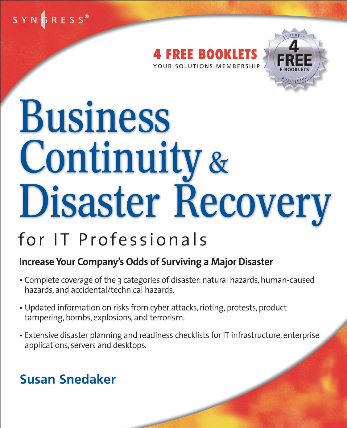 Business Continuity and Disaster Recovery Planning for IT Professionals by unknow