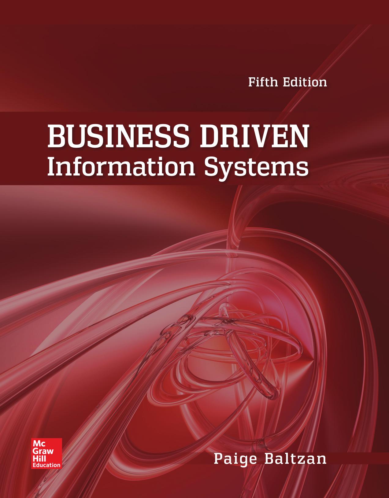 Business Driven Information Systems 5th Edition by Unknow