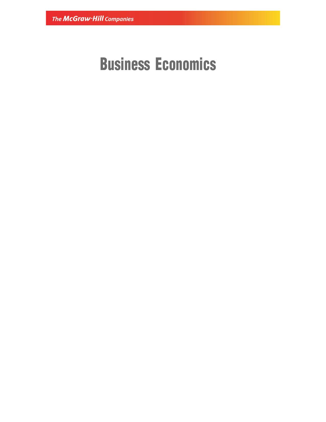Business Economics by Sivagnanam