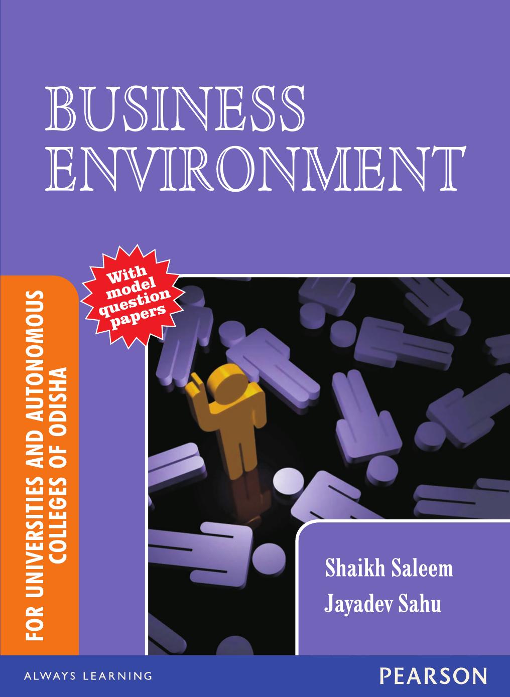 Business Environment : For Universities and Autonomous Colleges of Odisha by Shaikh Saleem Jayadev Sahu