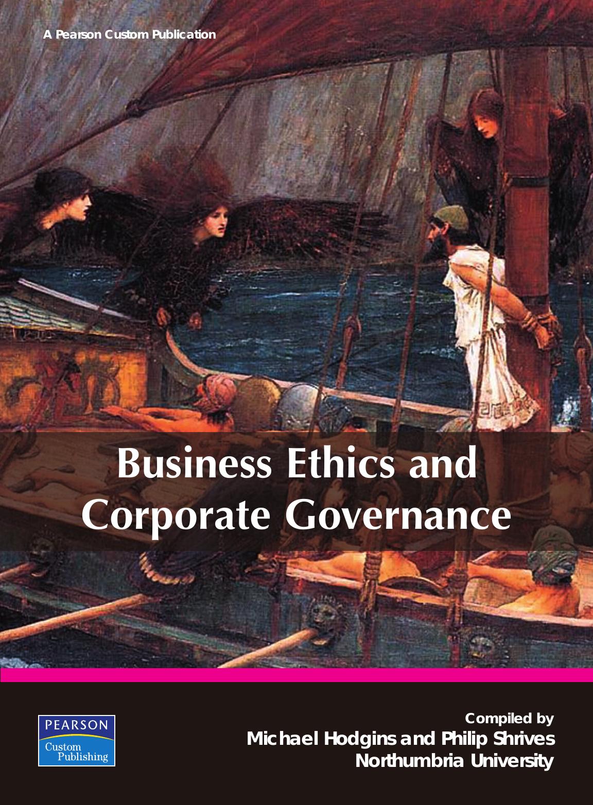 Business Ethics and Corporate Governance by Michael Hodgins Philip Shrives