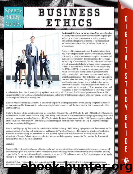 Business Ethics: Speedy Study Guides (Student Companion Edition) by Speedy Pubishing