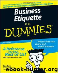 Business Etiquette for Dummies by Sue Fox