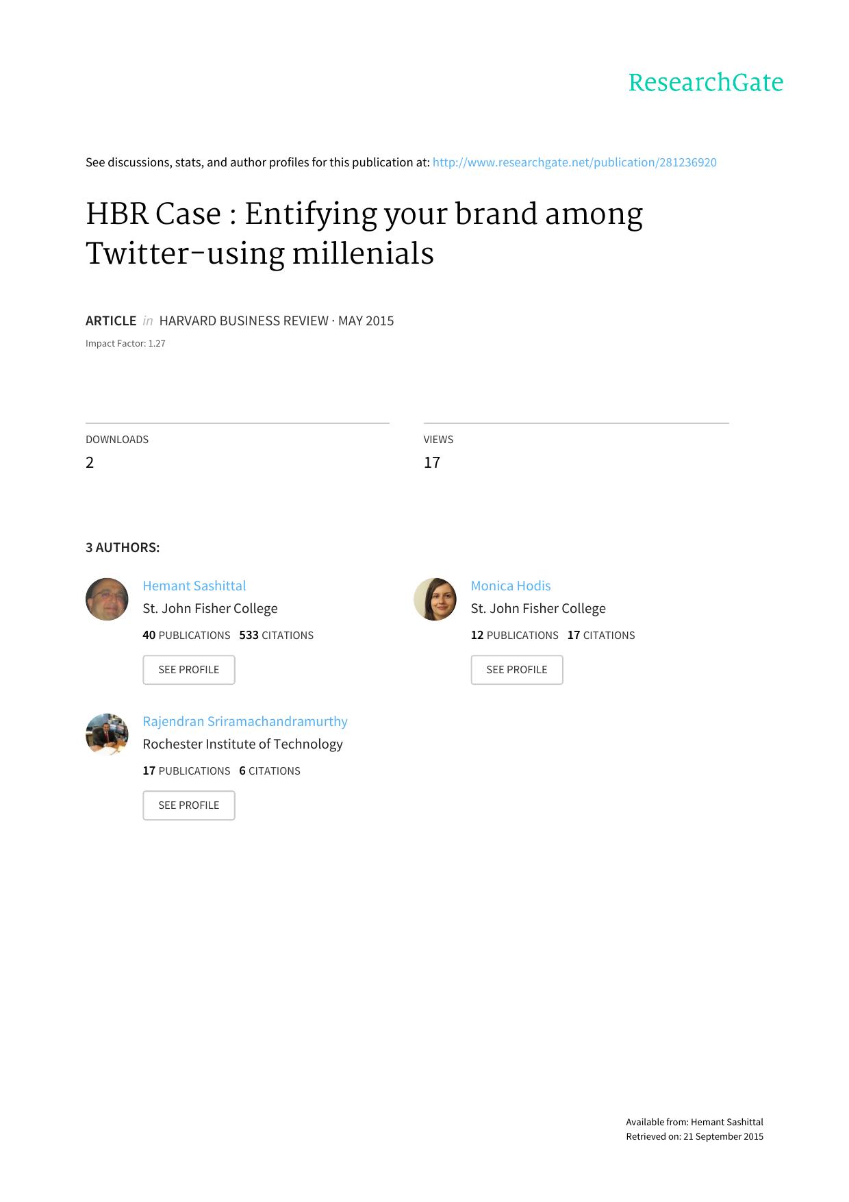 Business Horizon Twitter by HBR