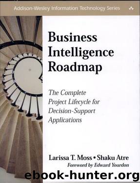 Business Intelligence Roadmap: The Complete Project Lifecycle for Decision-Support Applications by Larissa Terpeluk Moss & S. Atre