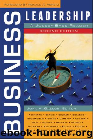 Business Leadership by Gallos Joan V.; Heifetz Ronald A ; & Ronald A. Heifetz