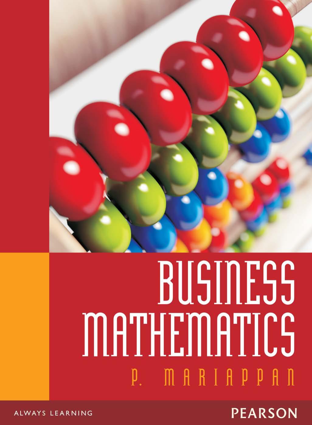 Business Mathematics by P. Mariappan