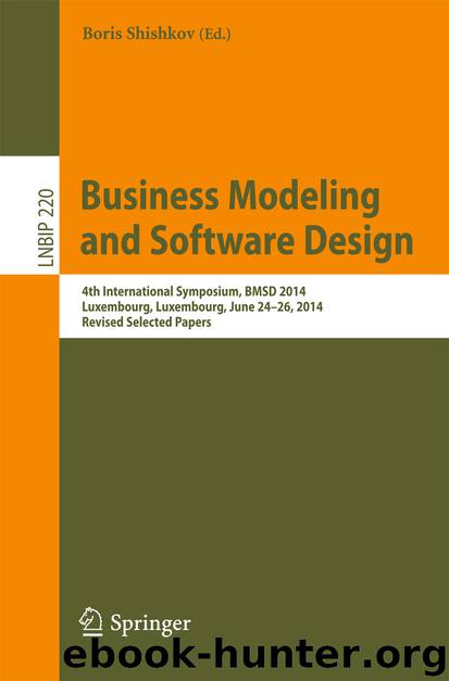 Business Modeling and Software Design by Boris Shishkov