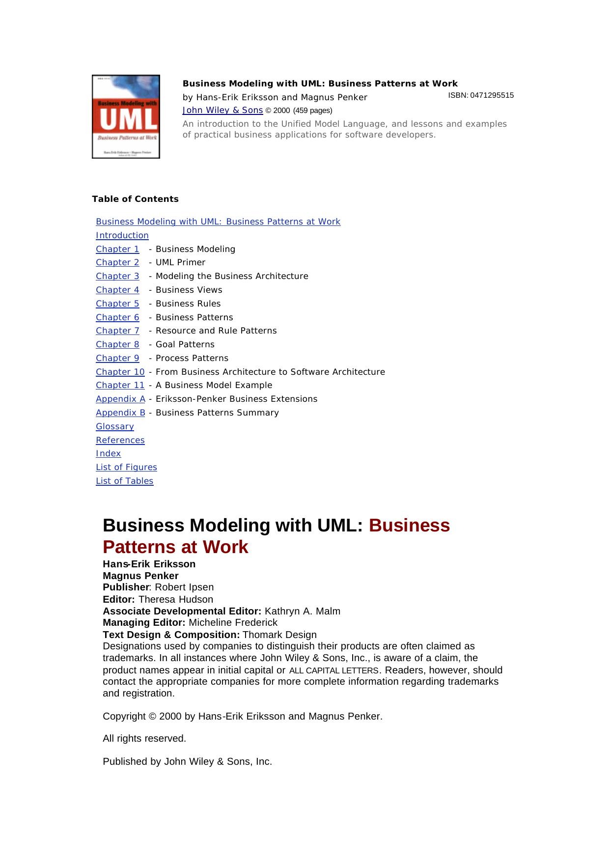 Business Modeling with UML.doc by Basia