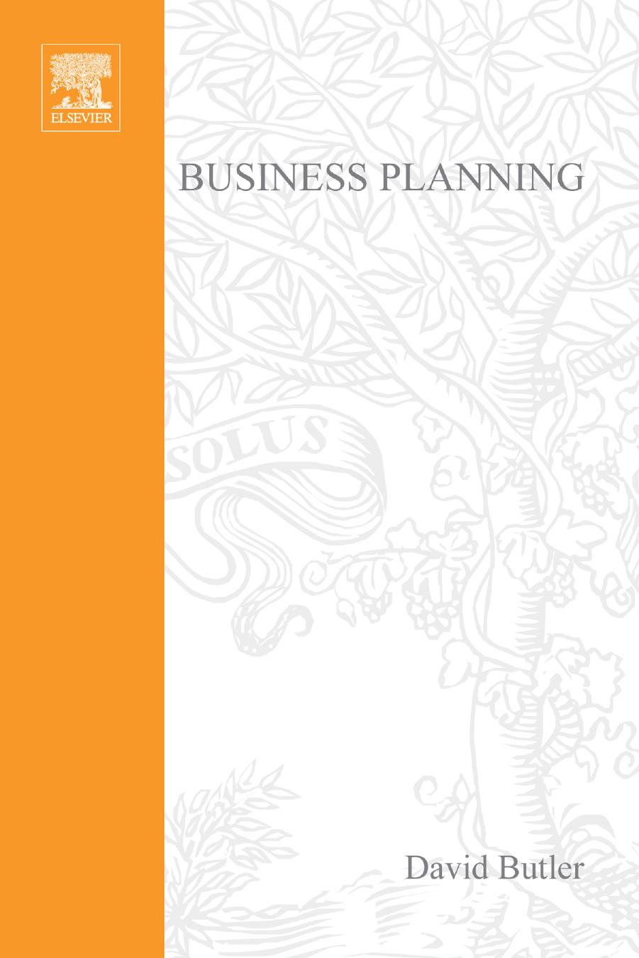 Business Planning A Guide to Business Start Up by Unknown