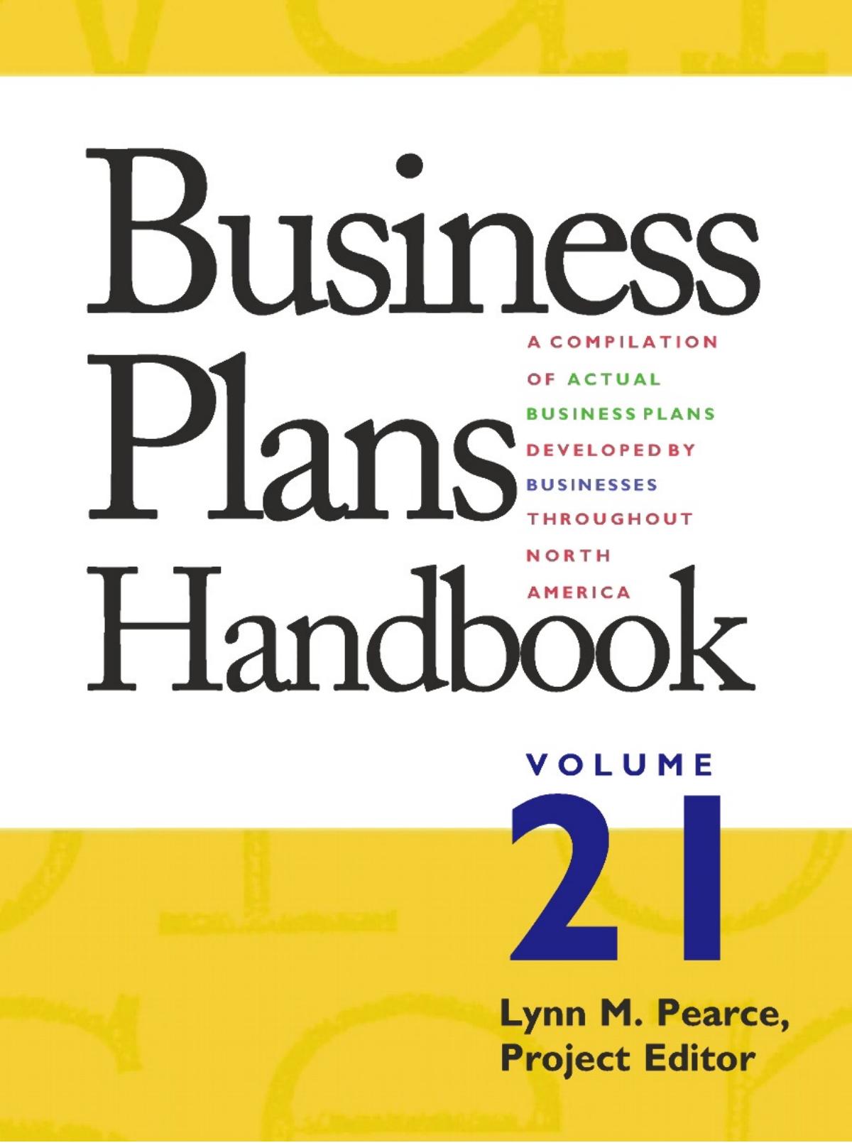 Business Plans Handbook 21st Edition by Unknow