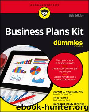 Business Plans Kit for Dummies by Barbara Findlay Schenck & Peter Jaret & Barbara Findlay Schenck