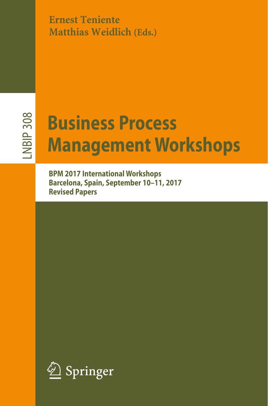 Business Process Management Workshops by Unknow