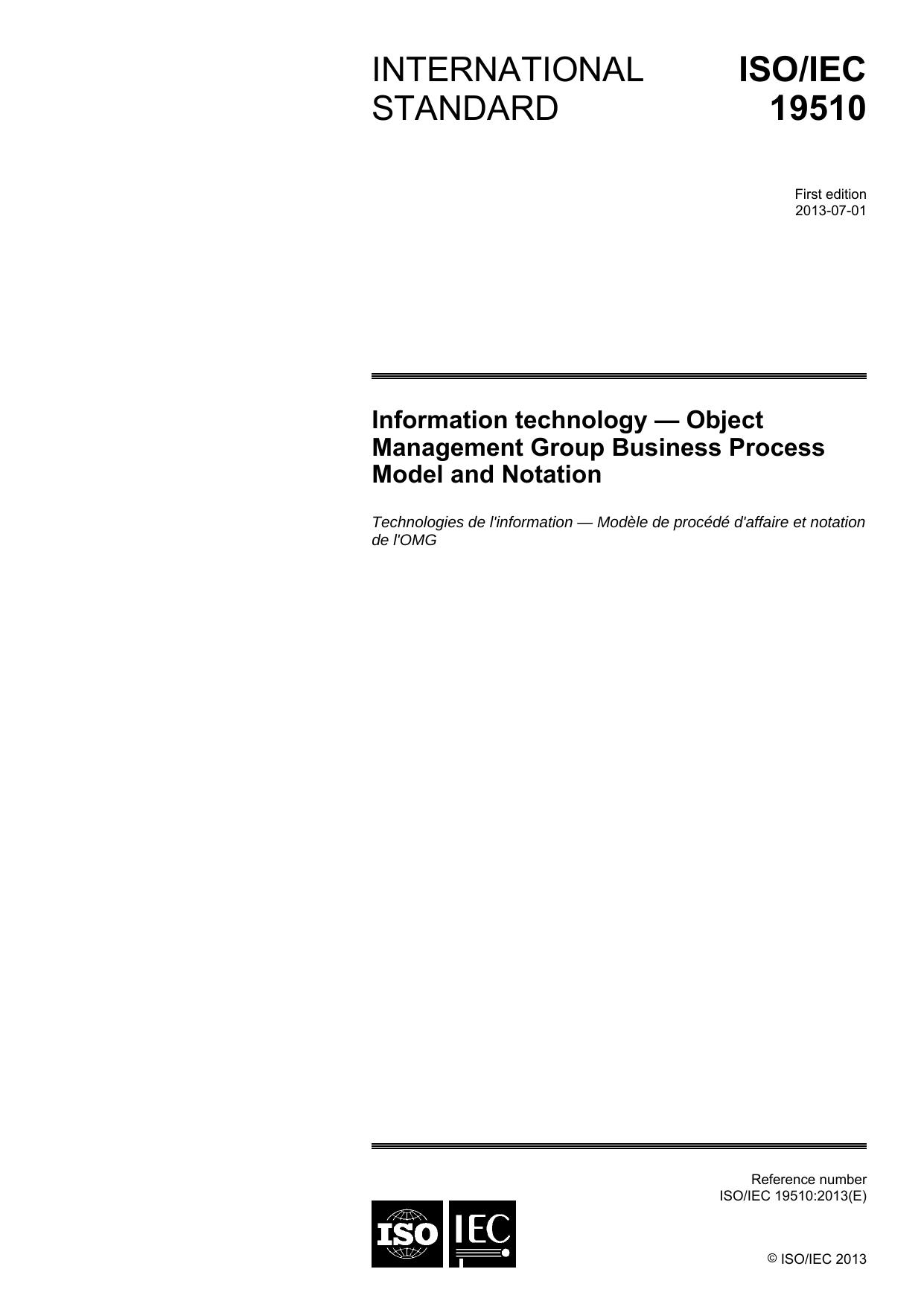 Business Process Model and Notation (BPMN), Version 2.0.1 by Unknown