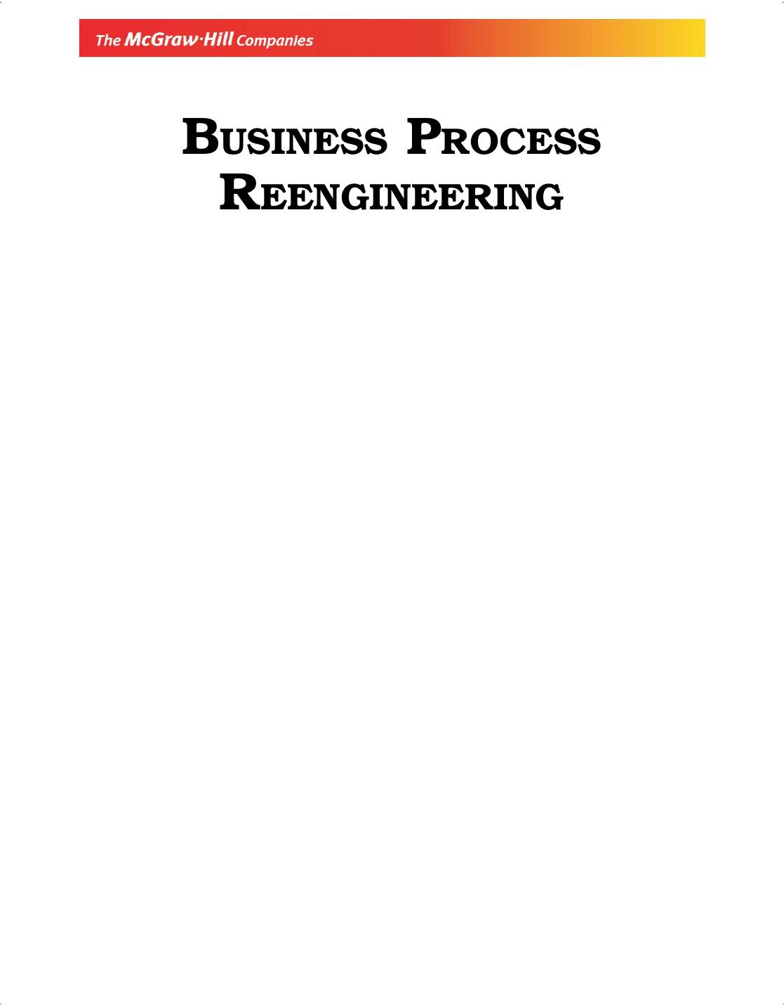 Business Process Reengineering by R. Srinivasan