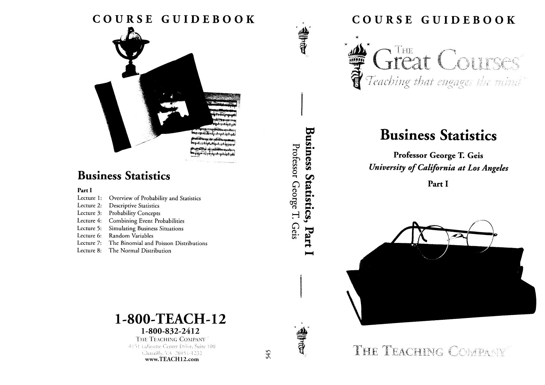 Business Reporting - Business Statistics by G T Geis