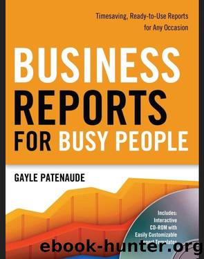 Business Reports for Busy People by Greg Holden