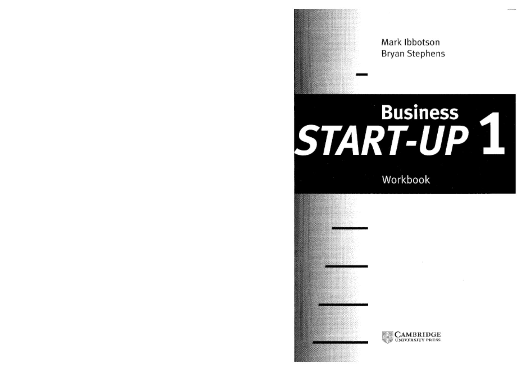 Business Start-Up 1 WorkBook by Mark Ibbotson Bryan Stephens