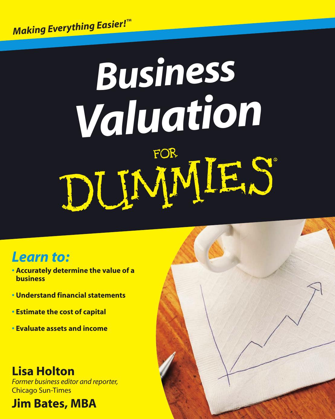 Business Valuation for Dummies (ISBN by 0470344016)
