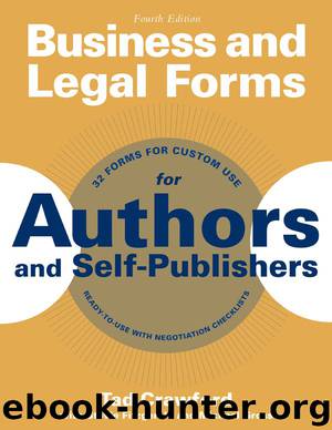 Business and Legal Forms for Authors and Self-Publishers by Crawford Tad & Fitzgerald Stevie & Gross Michael