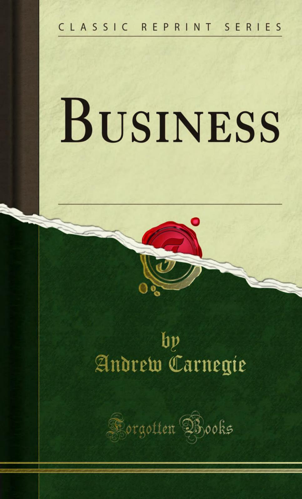 Business by Carnegie Andrew
