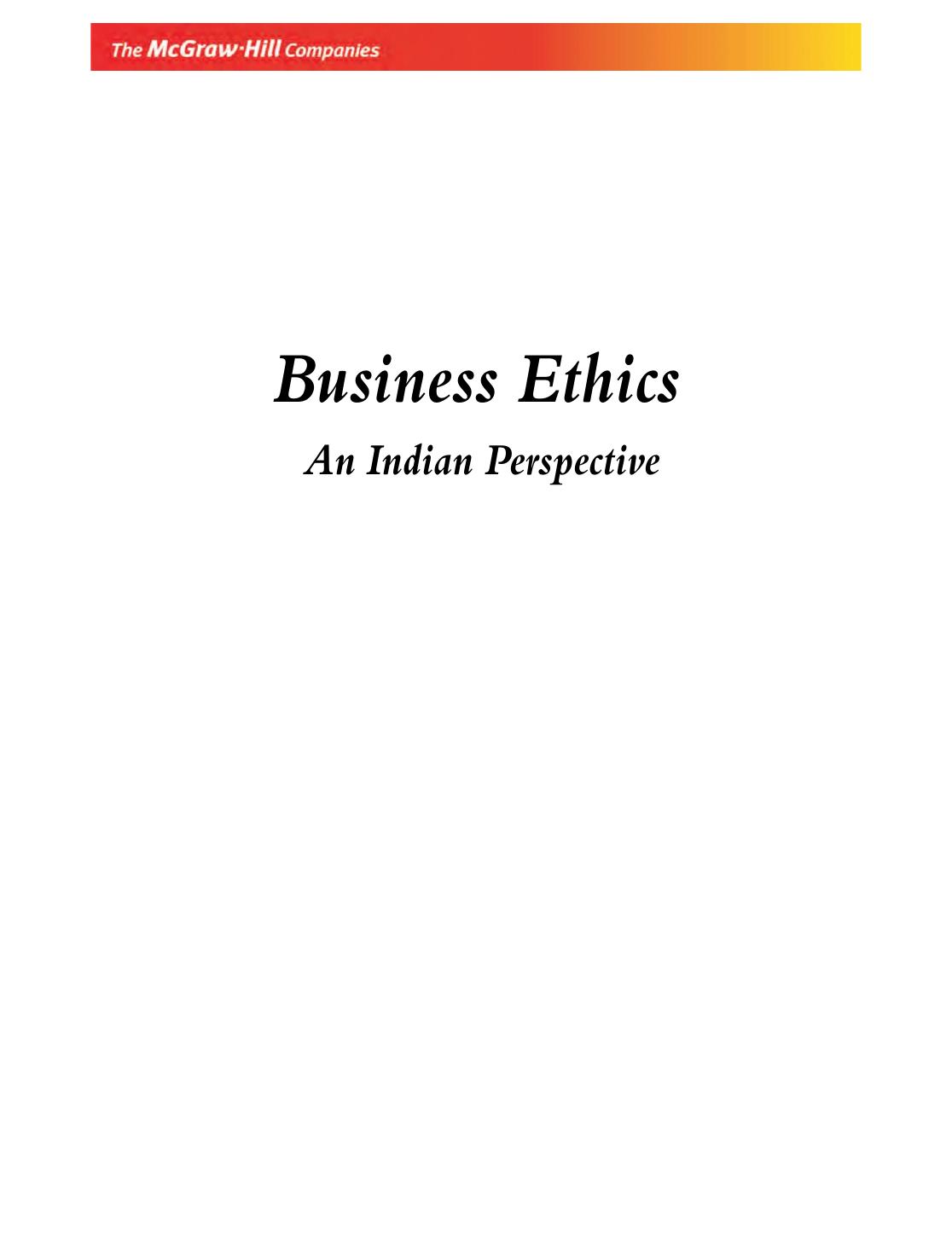 Business ethics : an Indian perspective by Ronald Francis; Mukti Mishra