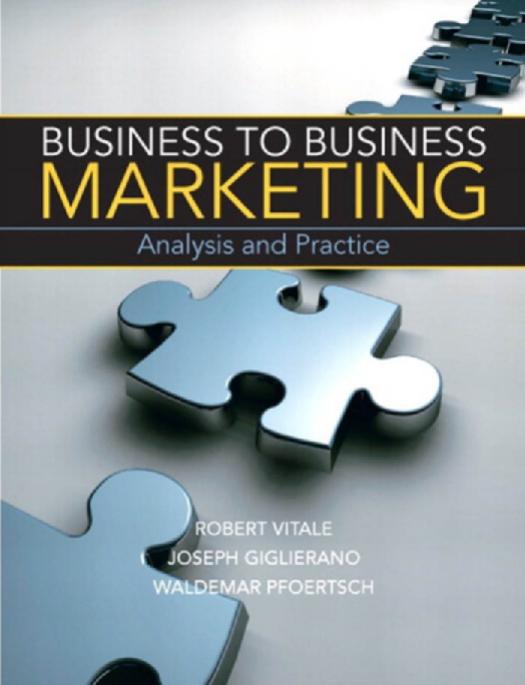 Business to Business Marketing by Robert Vitale Waldemar Pfoertsch
