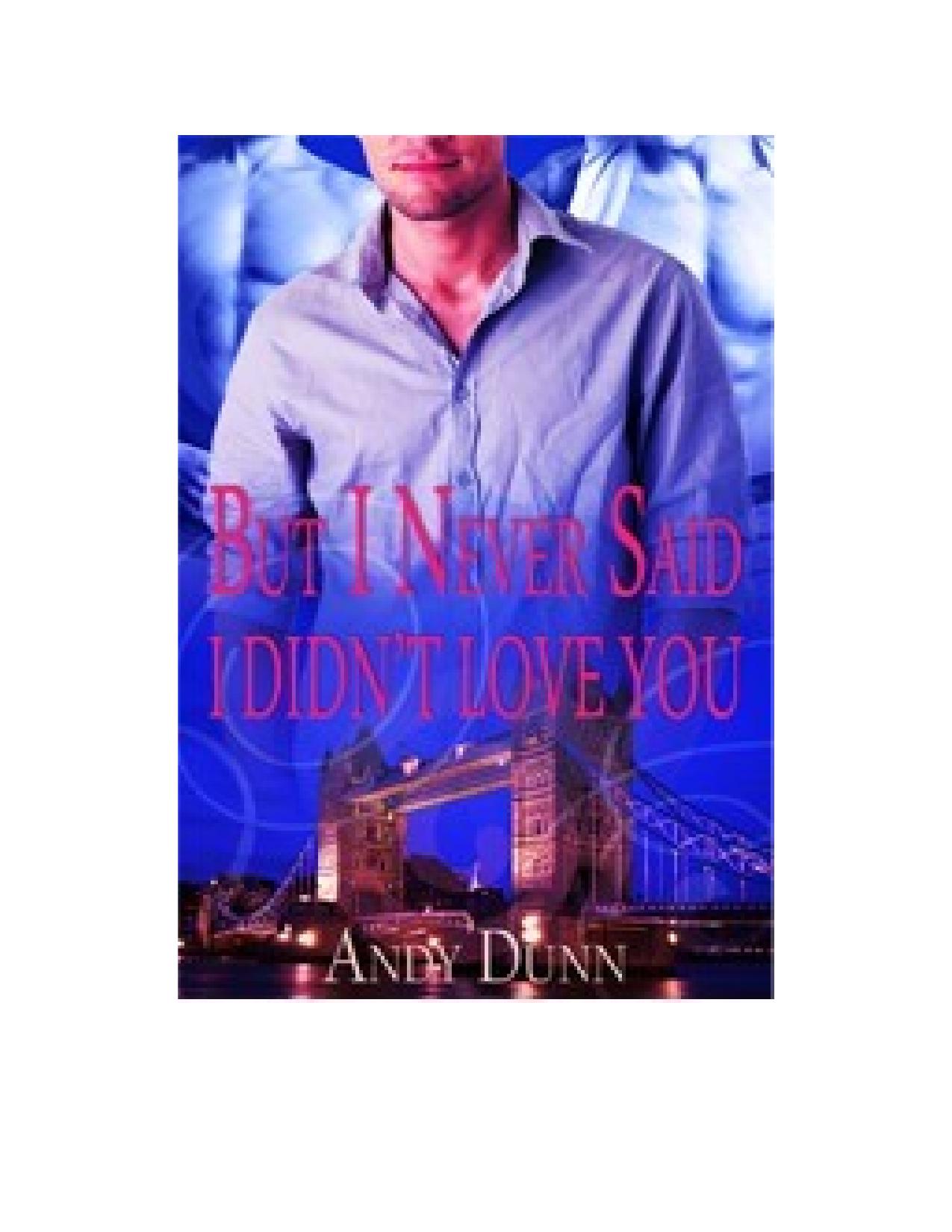 But I Never Said I Didn't Love You by Andy Dunn