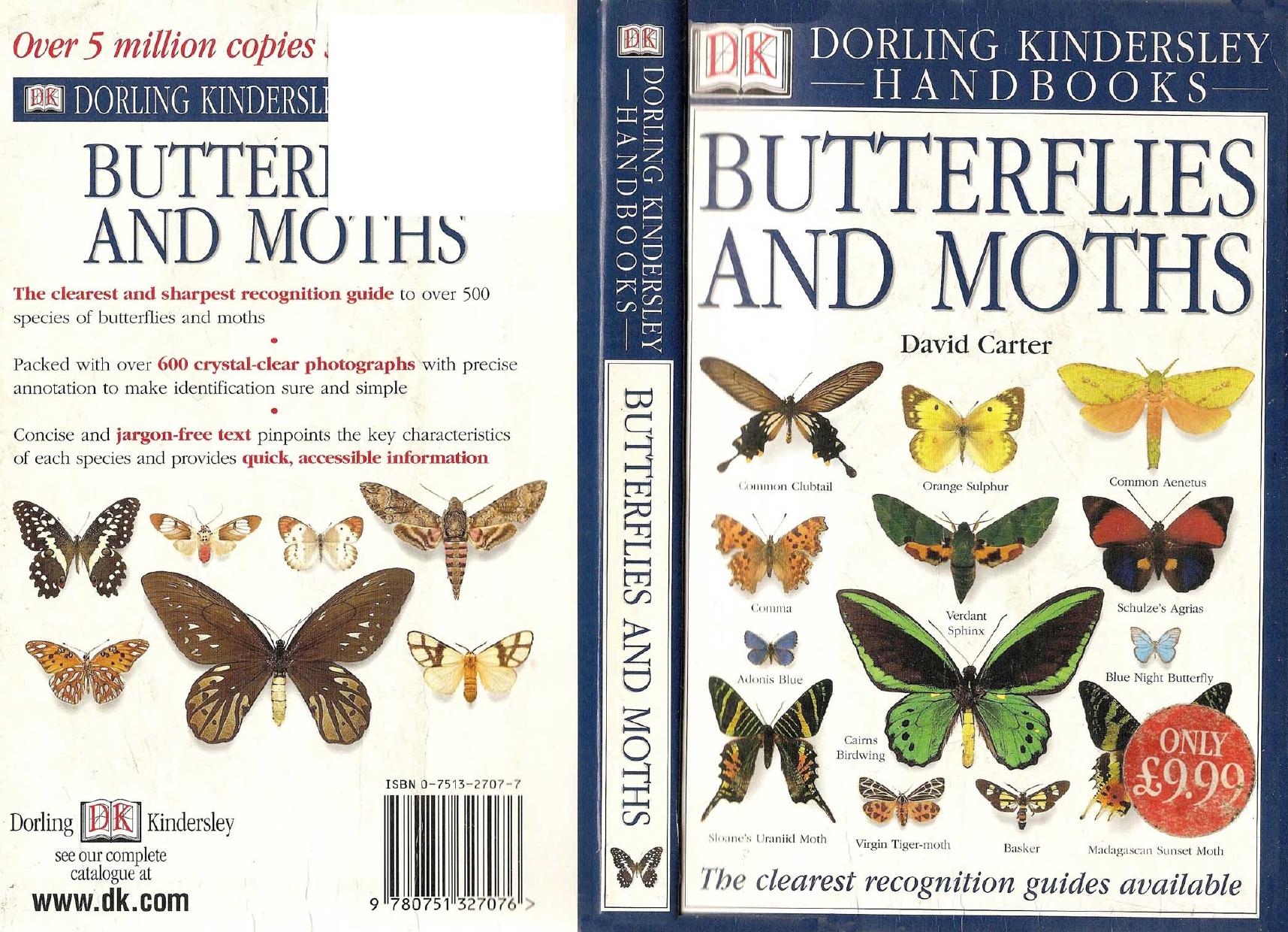 Butterflies and Moths -- Carter (DK Handbooks) [1992 UK] by Unknown