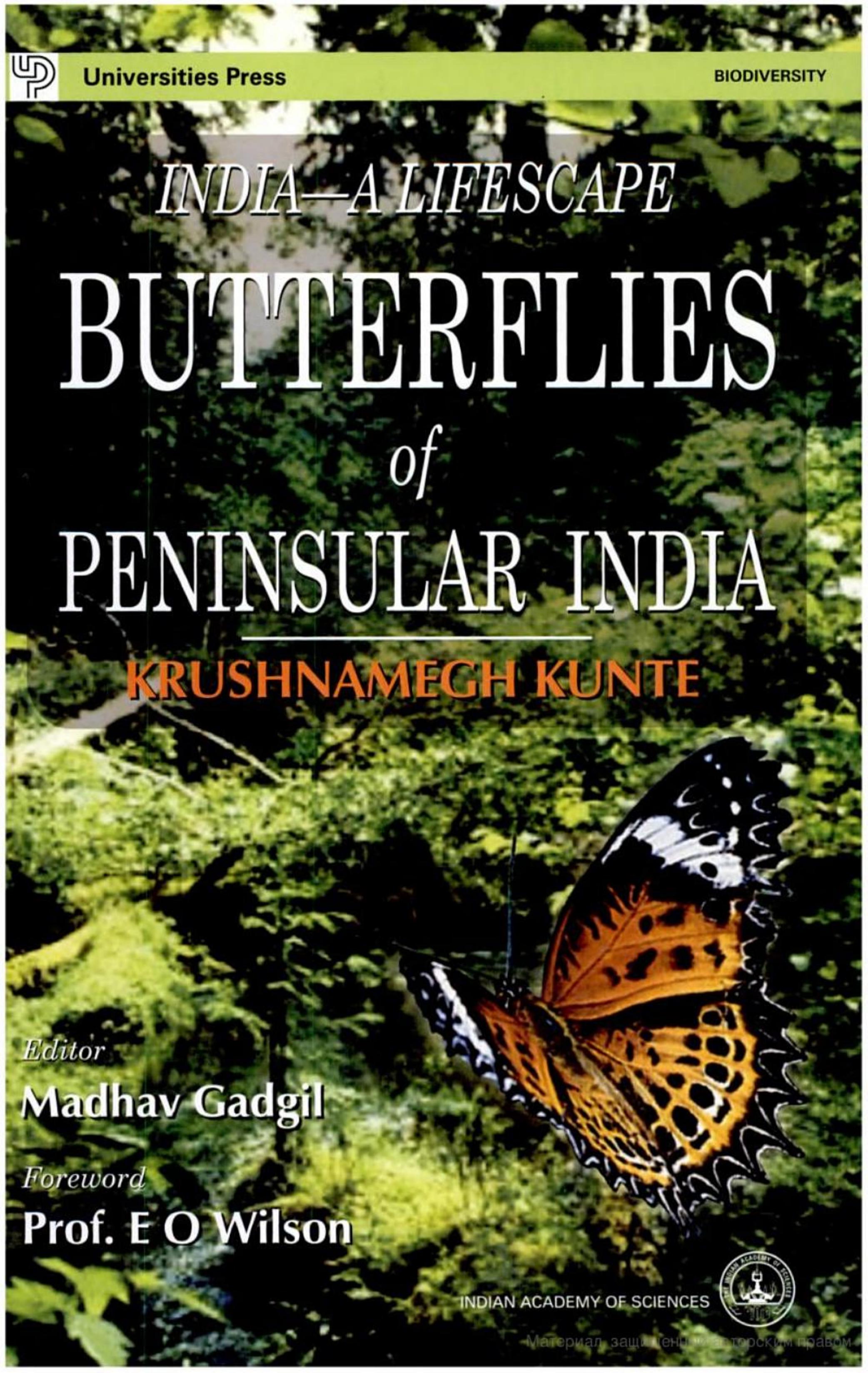 Butterflies of Peninsular India by K. Kunte
