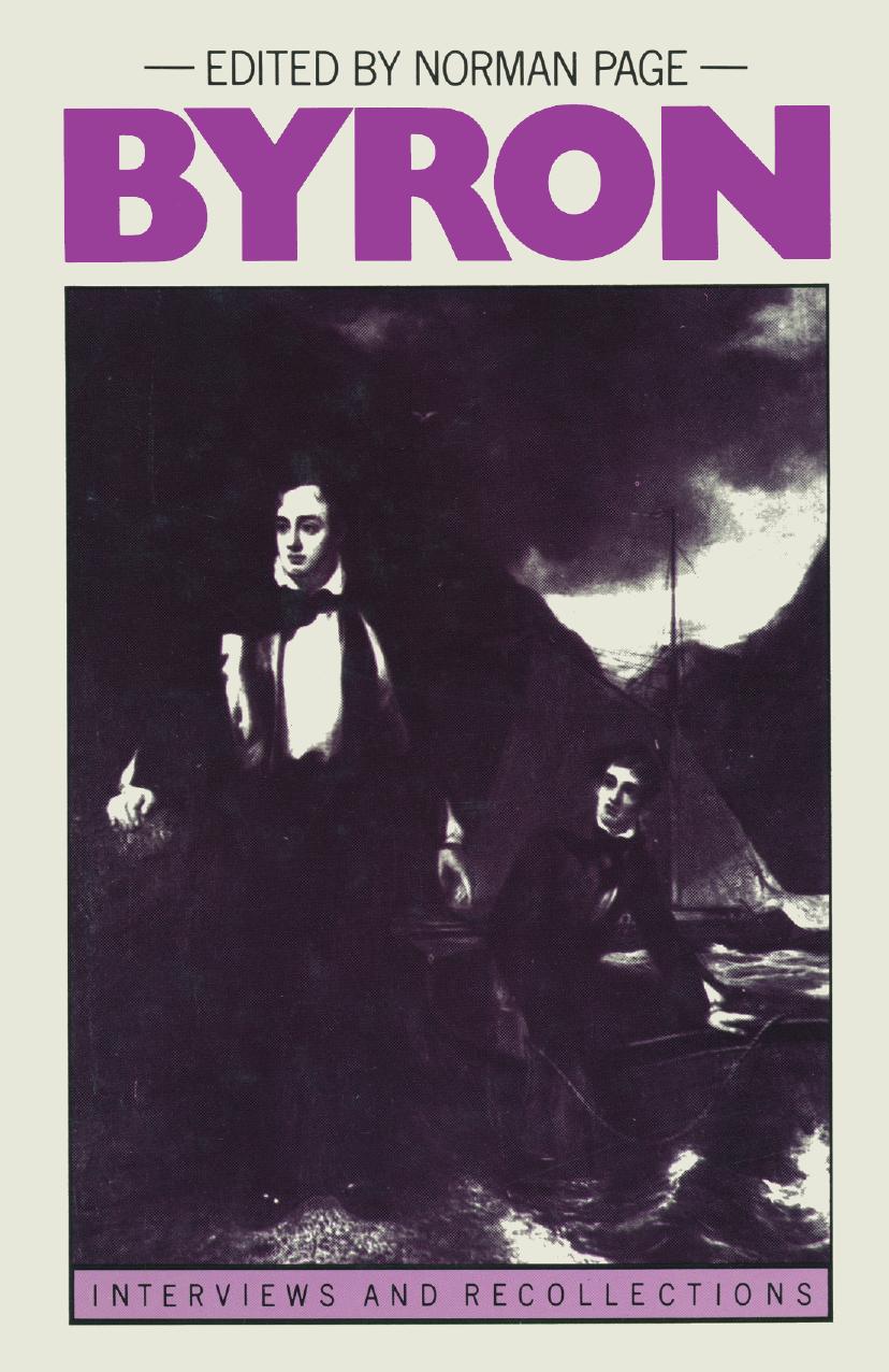 Byron: Interviews and Recollections by Norman Page (eds.)