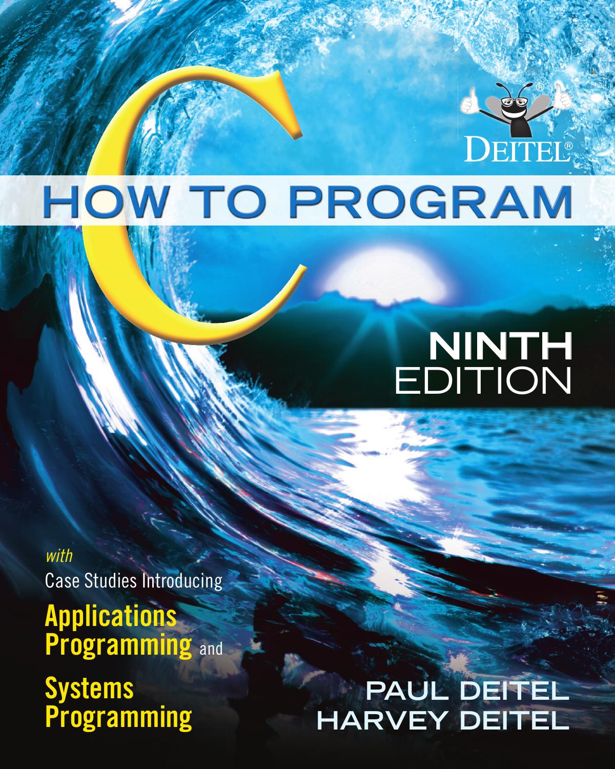 C How to Program by Deitel Paul Deitel Harvey