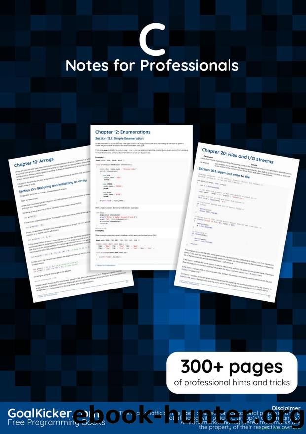 C Programming Notes for Professionals by www.dbooks.org