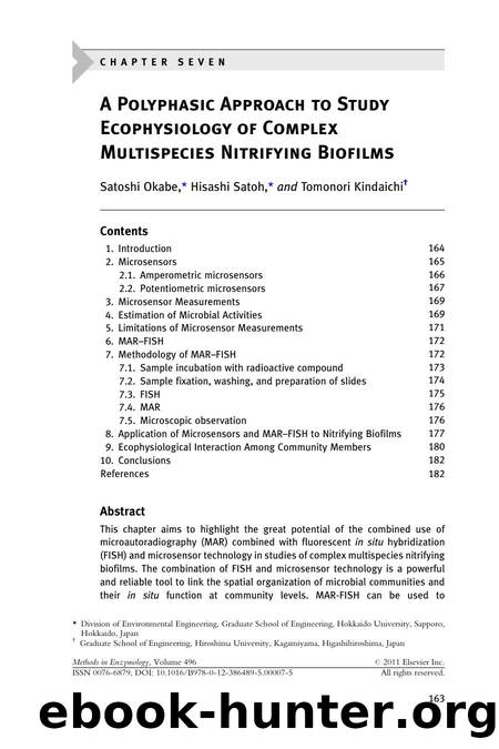 C h a p t e r  s e v e n - A Polyphasic Approach to Study Ecophysiology of Complex Multispecies Nitrifying Biofilms by Satoshi Okabe & Hisashi Satoh & Tomonori Kindaichi
